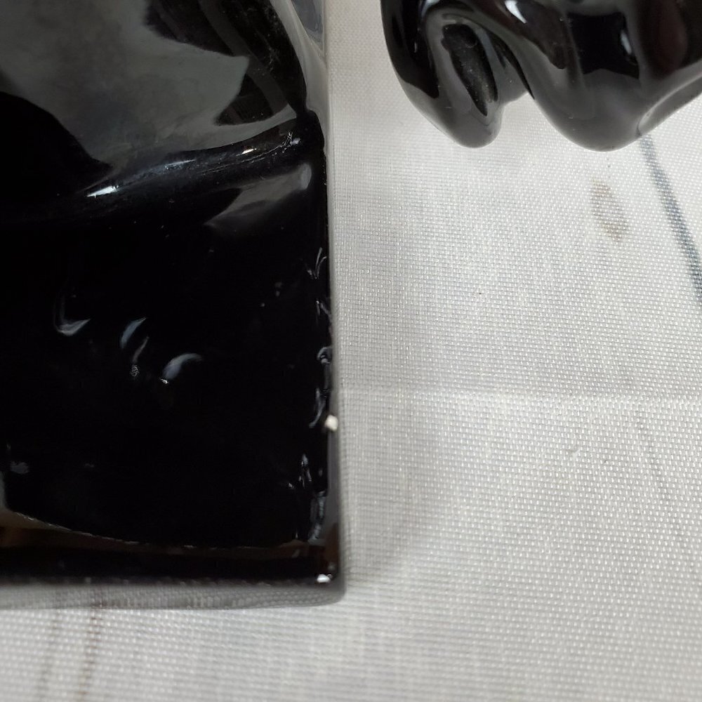 Black Stallion Bookend Decor Chess Knight Ceramic - Picture 10 of 11